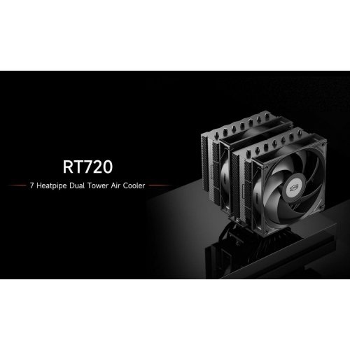 Кулер PCCooler RT720 Black купить в Украине: Киев, Днепр, Харьков, Одесса  | Проверка совместимости, низкая цена, отзывы, характеристики от TELEMART фото
