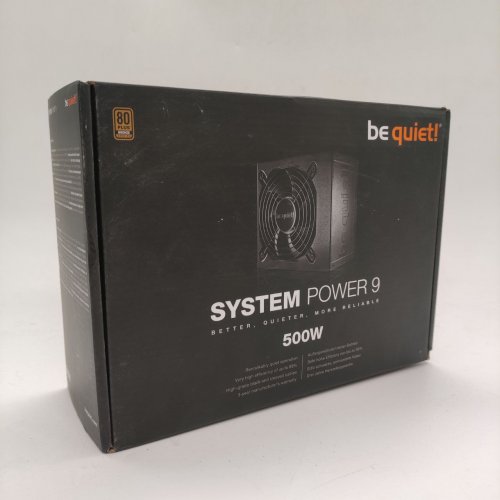 Блок живлення Be Quiet! System Power 9 500W (BN246) (Відновлено продавцем, 862981) купити в Україні: Київ, Львів, Хмельницький, Тернопіль, Івано-Франківськ | Перевірка сумісності, низька ціна, відгуки, характеристики від TELEMART фото