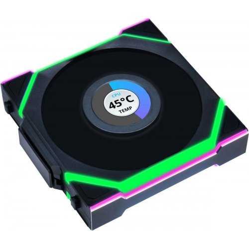 Кулер для корпусу Lian Li Uni Fan SL Wireless LCD 120 (G99.12SLLCD1W1B.00) Black купити в Україні | Telemart фото