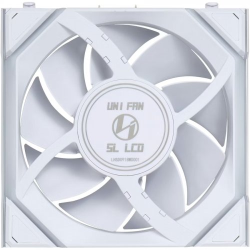 Набор кулеров для корпуса Lian Li Uni Fan SL Wireless LCD 120 3 in 1 (G99.12SLLCD1W3W.00) White купить в Украине: Киев, Днепр, Харьков, Одесса  | Проверка совместимости, низкая цена, отзывы, характеристики от TELEMART фото