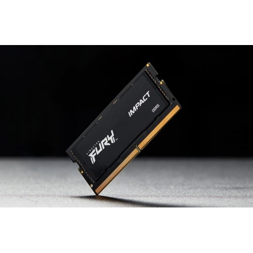 Уценка озу Kingston SODIMM DDR5 16GB 4800Mhz FURY Impact Black (KF548S38IB-16) (Вскрытая упаковка, 863154) купить в Украине: Киев, Днепр, Харьков, Одесса  | Проверка совместимости, низкая цена, отзывы, характеристики от TELEMART фото
