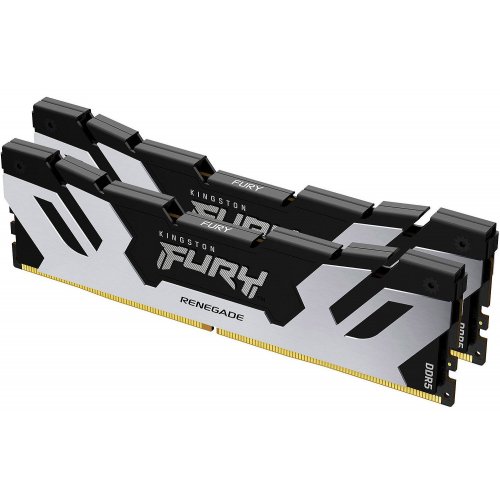 Уценка озу Kingston DDR5 64GB (2x32GB) 6400Mhz FURY Renegade Silver/Black (KF564C32RSK2-64) (Следы использования, 863173) купить в Украине: Киев, Днепр, Харьков, Одесса  | Проверка совместимости, низкая цена, отзывы, характеристики от TELEMART фото