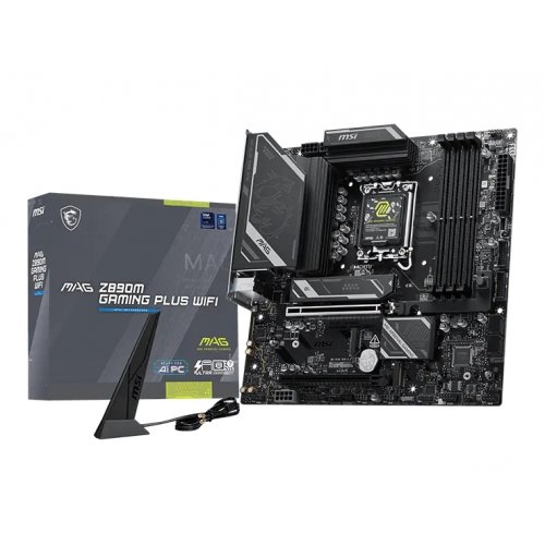 Материнская плата MSI MAG Z890M GAMING PLUS WIFI (s1851, Intel Z890) купить в Украине: Киев, Днепр, Харьков, Одесса  | Проверка совместимости, низкая цена, отзывы, характеристики от TELEMART фото