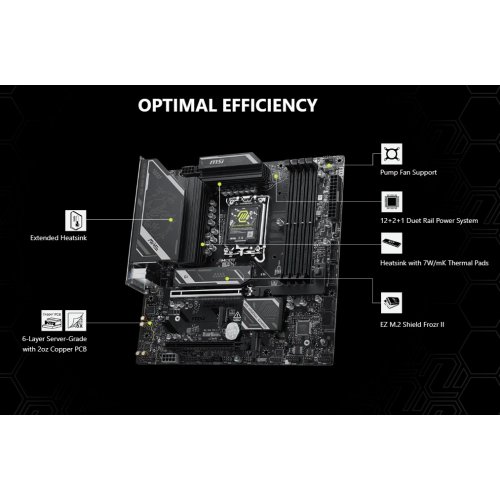 Материнская плата MSI MAG Z890M GAMING PLUS WIFI (s1851, Intel Z890) купить в Украине: Киев, Днепр, Харьков, Одесса  | Проверка совместимости, низкая цена, отзывы, характеристики от TELEMART фото