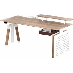 Комп'ютерний стіл з електрорегулюванням висоти Sihoo D07 160 (D07B-101/D07J-101-AB) Walnut/Black