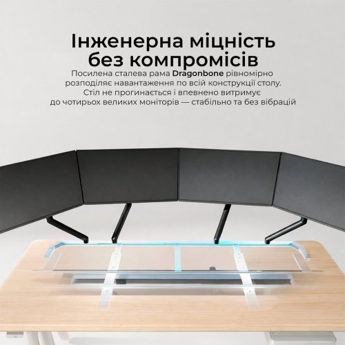 Комп'ютерний стіл з електрорегулюванням висоти Sihoo D07 160 (D07B-101/D07J-101-AB) Walnut/Black купити в Україні: Київ, Львів, Хмельницький, Тернопіль, Івано-Франківськ | Низька ціна, відгуки, характеристики від TELEMART фото