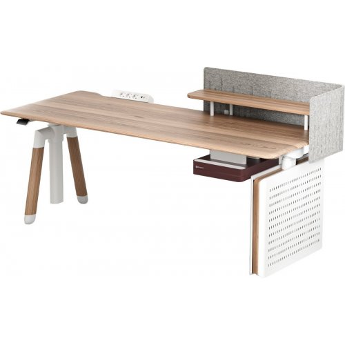 Комп'ютерний стіл з електрорегулюванням висоти Sihoo D07 180 (D07A-102/D07J-102-AB/DO7-P) Maple/White купити в Україні: Київ, Львів, Хмельницький, Тернопіль, Івано-Франківськ | Низька ціна, відгуки, характеристики від TELEMART фото