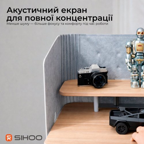 Комп'ютерний стіл з електрорегулюванням висоти Sihoo D07 180 (D07A-102/D07J-102-AB/DO7-P) Maple/White купити в Україні: Київ, Львів, Хмельницький, Тернопіль, Івано-Франківськ | Низька ціна, відгуки, характеристики від TELEMART фото