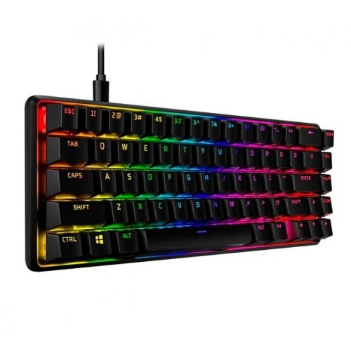 Уцінка клавіатура HyperX Alloy Origins 65 RGB Mechnical HyperX Red (4P5D6AX) Black (Розкрита упаковка, 863345) купити в Україні: Київ, Львів, Хмельницький, Тернопіль, Івано-Франківськ | Низька ціна, відгуки, характеристики від TELEMART фото