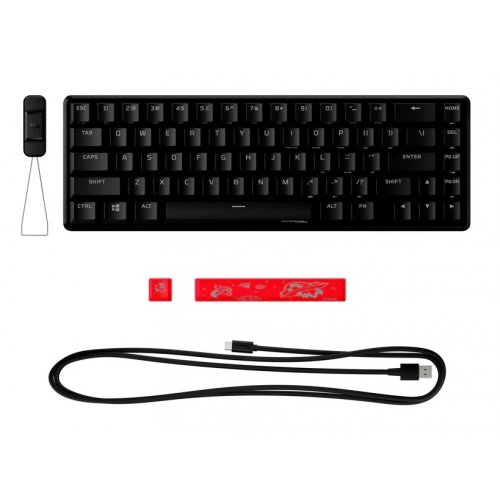 Уцінка клавіатура HyperX Alloy Origins 65 RGB Mechnical HyperX Red (4P5D6AX) Black (Розкрита упаковка, 863345) купити в Україні: Київ, Львів, Хмельницький, Тернопіль, Івано-Франківськ | Низька ціна, відгуки, характеристики від TELEMART фото