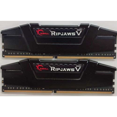 Озу G.Skill DDR4 16GB (2x8GB) 3200Mhz Ripjaws V (F4-3200C16D-16GVKB) (Восстановлено продавцом, 863361) купить в Украине: Киев, Днепр, Харьков, Одесса  | Проверка совместимости, низкая цена, отзывы, характеристики от TELEMART фото