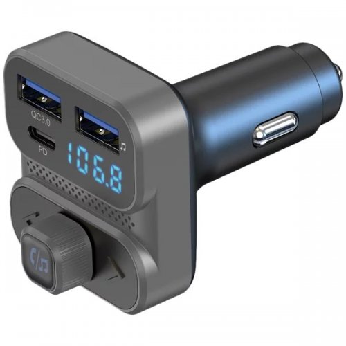 Автомобільний зарядний пристрій Proove Luxor SE USB + USB Type-C 36W (FMLX20120003) Gray купити в Україні: Київ, Львів, Хмельницький, Тернопіль, Івано-Франківськ | Низька ціна, відгуки, характеристики від TELEMART фото