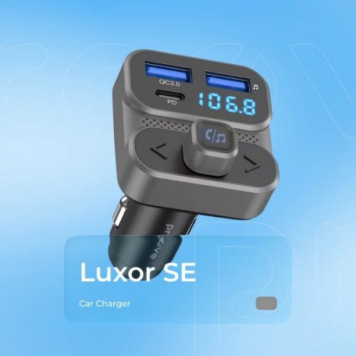 Автомобільний зарядний пристрій Proove Luxor SE USB + USB Type-C 36W (FMLX20120003) Gray купити в Україні: Київ, Львів, Хмельницький, Тернопіль, Івано-Франківськ | Низька ціна, відгуки, характеристики від TELEMART фото