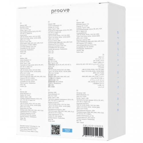 Автомобільний зарядний пристрій Proove Luxor SE USB + USB Type-C 36W (FMLX20120003) Gray купити в Україні: Київ, Львів, Хмельницький, Тернопіль, Івано-Франківськ | Низька ціна, відгуки, характеристики від TELEMART фото