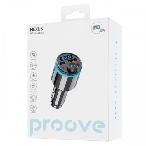 Автомобільний зарядний пристрій Proove Nexus USB + USB Type-C 30W (FMNX30110001) Black купити в Україні: Київ, Львів, Хмельницький, Тернопіль, Івано-Франківськ | Низька ціна, відгуки, характеристики від TELEMART фото