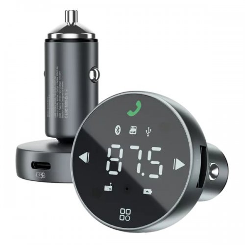 Автомобільний зарядний пристрій Proove Sound Sync USB + USB Type-C 30W (FMSS30110003) Gray купити в Україні: Київ, Львів, Хмельницький, Тернопіль, Івано-Франківськ | Низька ціна, відгуки, характеристики від TELEMART фото