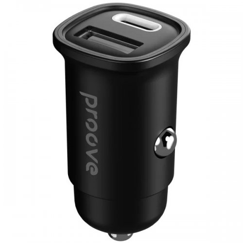 Автомобільний зарядний пристрій Proove Flash USB + USB Type-C 30W (CCFL30111201) Black купити в Україні: Київ, Львів, Хмельницький, Тернопіль, Івано-Франківськ | Низька ціна, відгуки, характеристики від TELEMART фото