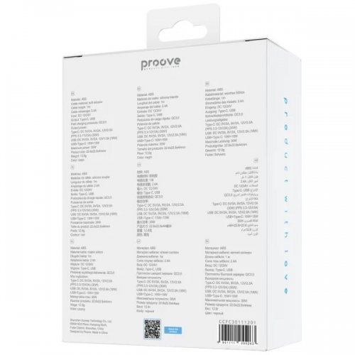 Автомобільний зарядний пристрій Proove Flash USB + USB Type-C 30W + Cable Type-C to Type-C (CCFC30111201) Black купити в Україні: Київ, Львів, Хмельницький, Тернопіль, Івано-Франківськ | Низька ціна, відгуки, характеристики від TELEMART фото