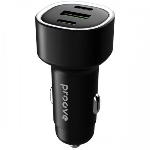 Автомобильное зарядное устройство Proove Flash USB + 2 x USB Type-C 60W (CCFL60111201) Black купить в Украине: Киев, Днепр, Харьков, Одесса  | Низкая цена, отзывы, характеристики от TELEMART фото