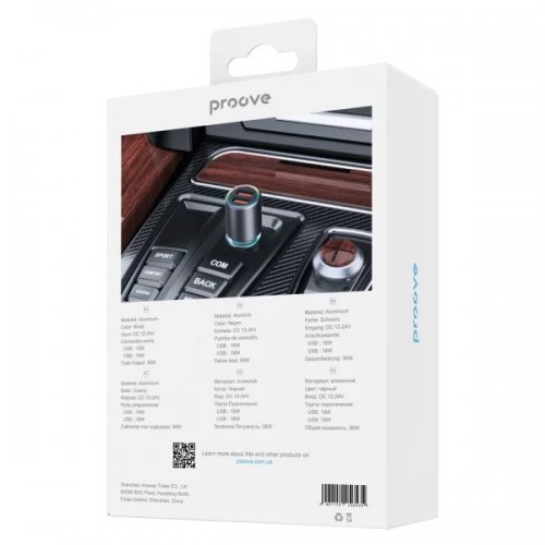 Автомобильное зарядное устройство Proove Super Charge USB + 2 x USB Type-C 130W (ACSC13120004) Metal Gray купить в Украине: Киев, Днепр, Харьков, Одесса  | Низкая цена, отзывы, характеристики от TELEMART фото