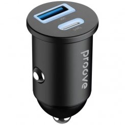 Автомобільний зарядний пристрій Proove Tiny Power USB + USB Type-C 30W (ACTP30111201) Black
