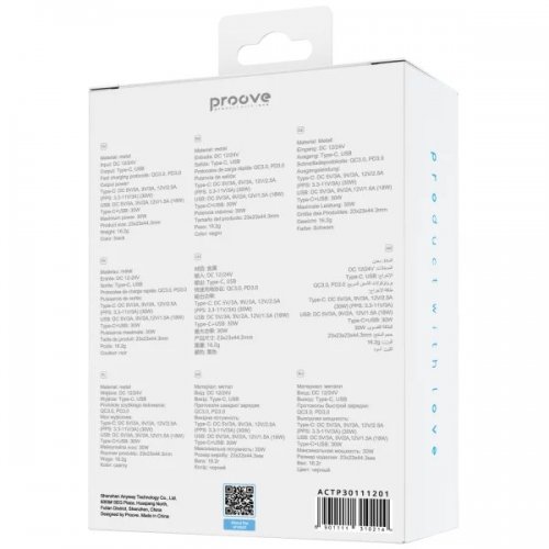 Автомобільний зарядний пристрій Proove Tiny Power USB + USB Type-C 30W (ACTP30111201) Black купити в Україні: Київ, Львів, Хмельницький, Тернопіль, Івано-Франківськ | Низька ціна, відгуки, характеристики від TELEMART фото