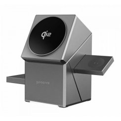 Беспроводное зарядное устройство Proove Iron Hide 3 in 1 Qi2 (WSIH15000003) Gray
