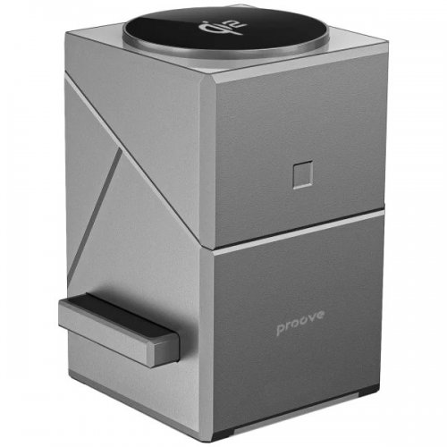 Беспроводное зарядное устройство Proove Iron Hide 3 in 1 Qi2 (WSIH15000003) Gray купить в Украине: Киев, Днепр, Харьков, Одесса  | Низкая цена, отзывы, характеристики от TELEMART фото