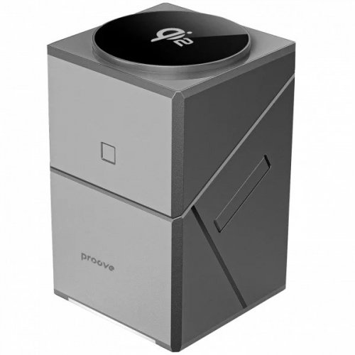 Беспроводное зарядное устройство Proove Iron Hide 3 in 1 Qi2 (WSIH15000003) Gray купить в Украине: Киев, Днепр, Харьков, Одесса  | Низкая цена, отзывы, характеристики от TELEMART фото