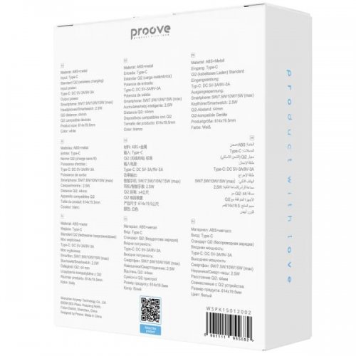 Беспроводное зарядное устройство Proove Knocker 2 in 1 Qi2 (WSPK15012002) White купить в Украине: Киев, Днепр, Харьков, Одесса  | Низкая цена, отзывы, характеристики от TELEMART фото