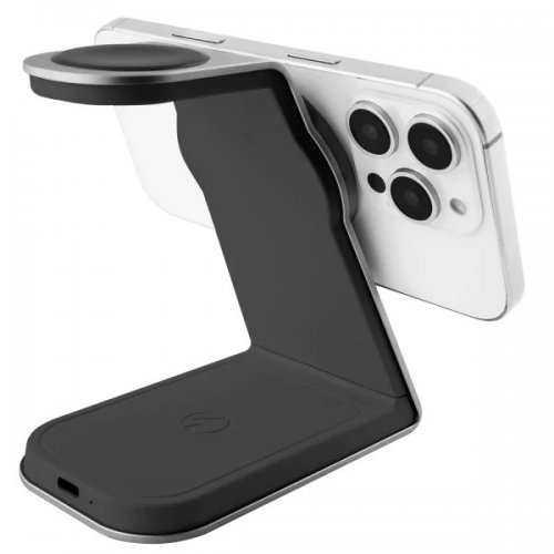 Беспроводное зарядное устройство Proove Omni Power 3 in 1 (WSOP15020003) Gray купить в Украине: Киев, Днепр, Харьков, Одесса  | Низкая цена, отзывы, характеристики от TELEMART фото