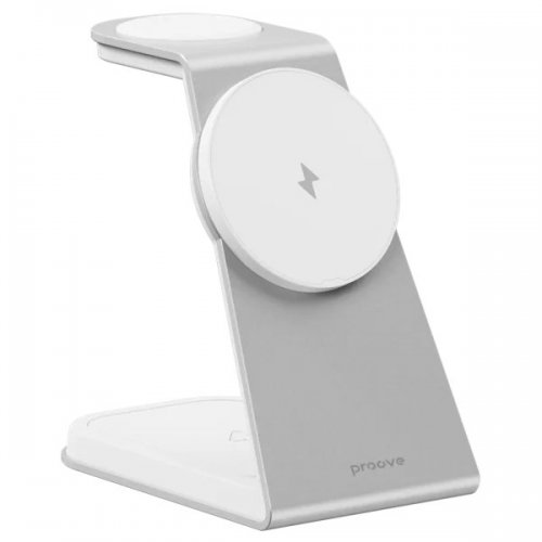 Беспроводное зарядное устройство Proove Omni Power 3 in 1 (WSOP15020002) White купить в Украине: Киев, Днепр, Харьков, Одесса  | Низкая цена, отзывы, характеристики от TELEMART фото