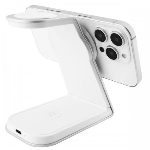 Беспроводное зарядное устройство Proove Omni Power 3 in 1 (WSOP15020002) White купить в Украине: Киев, Днепр, Харьков, Одесса  | Низкая цена, отзывы, характеристики от TELEMART фото