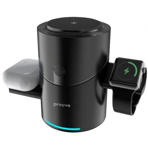 Беспроводное зарядное устройство Proove Optimus (WSOP15000001) Black купить в Украине: Киев, Днепр, Харьков, Одесса  | Низкая цена, отзывы, характеристики от TELEMART фото