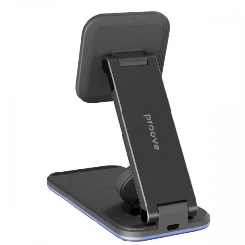 Беспроводное зарядное устройство Proove Energy Fold 3 in 1 (WSEF15010001) Black купить в Украине: Киев, Днепр, Харьков, Одесса  | Низкая цена, отзывы, характеристики от TELEMART фото