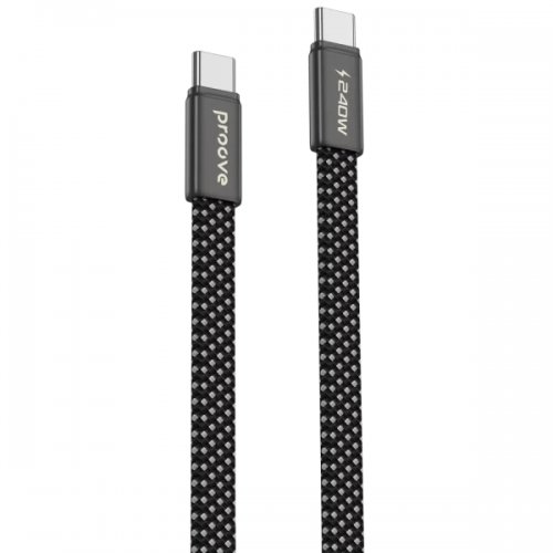 Кабель Proove AirLine USB Type-C to USB Type-C 240W 1.5m (CCAI24002201) Black купить в Украине: Киев, Днепр, Харьков, Одесса  | Низкая цена, отзывы, характеристики от TELEMART фото