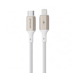 Кабель Proove Dense Metal USB Type-C to Lightning 27W 1m (CCDM27002102) White