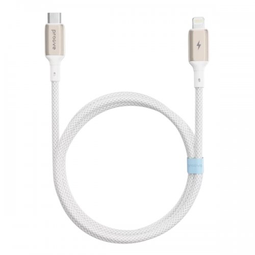 Кабель Proove Dense Metal USB Type-C to Lightning 27W 1m (CCDM27002102) White купить в Украине: Киев, Днепр, Харьков, Одесса  | Низкая цена, отзывы, характеристики от TELEMART фото