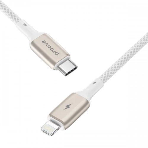 Кабель Proove Dense Metal USB Type-C to Lightning 27W 1m (CCDM27002102) White купить в Украине: Киев, Днепр, Харьков, Одесса  | Низкая цена, отзывы, характеристики от TELEMART фото