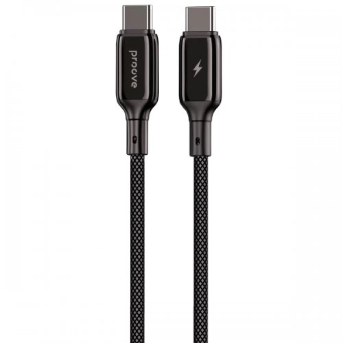 Кабель Proove Dense Metal USB Type-C to USB Type-C 60W 1m (CCDM60002201) Black купить в Украине: Киев, Днепр, Харьков, Одесса  | Низкая цена, отзывы, характеристики от TELEMART фото