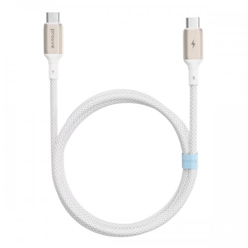 Кабель Proove Dense Metal USB Type-C to USB Type-C 60W 1m (CCDM60002202) White купить в Украине: Киев, Днепр, Харьков, Одесса  | Низкая цена, отзывы, характеристики от TELEMART фото