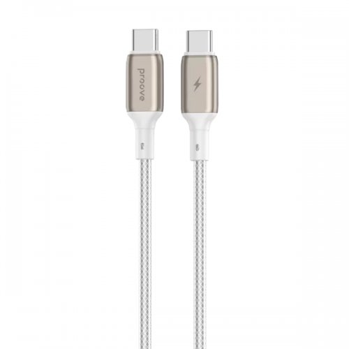 Кабель Proove Dense Metal USB Type-C to USB Type-C 60W 2m (CCDM60002222) White купить в Украине: Киев, Днепр, Харьков, Одесса  | Низкая цена, отзывы, характеристики от TELEMART фото