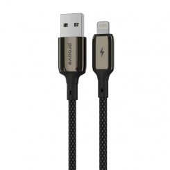 Кабель Proove Dense Metal USB to Lightning 2.4A 1m (CCDM20001101) Black