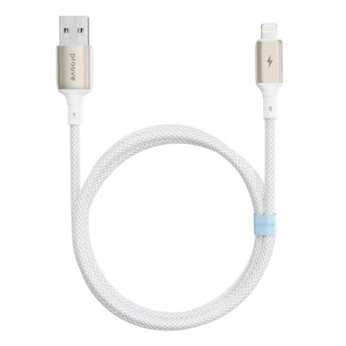 Кабель Proove Dense Metal USB to Lightning 2.4A 1m (CCDM20001102) White купить в Украине: Киев, Днепр, Харьков, Одесса  | Низкая цена, отзывы, характеристики от TELEMART фото