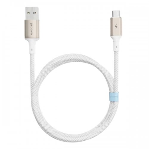 Кабель Proove Dense Metal USB to Micro USB 2.4A 1m (CCDM20001302) White купить в Украине: Киев, Днепр, Харьков, Одесса  | Низкая цена, отзывы, характеристики от TELEMART фото