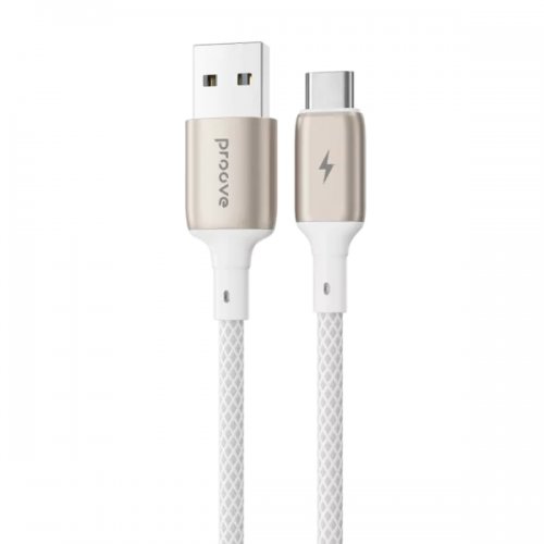 Кабель Proove Dense Metal USB to USB Type-C 3A 1m (CCDM20001202) White купить в Украине: Киев, Днепр, Харьков, Одесса  | Низкая цена, отзывы, характеристики от TELEMART фото