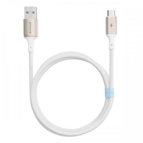 Кабель Proove Dense Metal USB to USB Type-C 3A 1m (CCDM20001202) White купить в Украине: Киев, Днепр, Харьков, Одесса  | Низкая цена, отзывы, характеристики от TELEMART фото