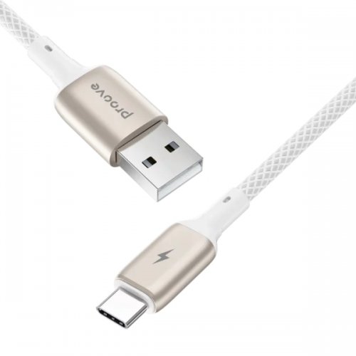 Кабель Proove Dense Metal USB to USB Type-C 3A 1m (CCDM20001202) White купить в Украине: Киев, Днепр, Харьков, Одесса  | Низкая цена, отзывы, характеристики от TELEMART фото