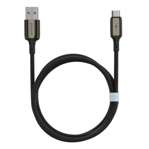 Кабель Proove Dense Metal USB to USB Type-C 3A 2m (CCDM20001221) Black купить в Украине: Киев, Днепр, Харьков, Одесса  | Низкая цена, отзывы, характеристики от TELEMART фото