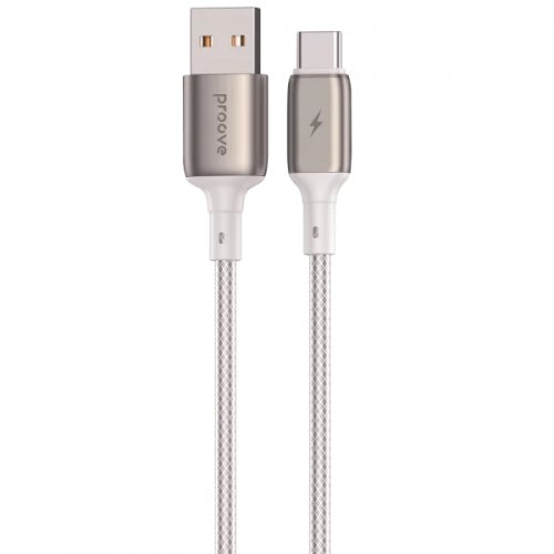 Кабель Proove Dense Metal USB to USB Type-C 3A 2m (CCDM20001222) White купить в Украине: Киев, Днепр, Харьков, Одесса  | Низкая цена, отзывы, характеристики от TELEMART фото